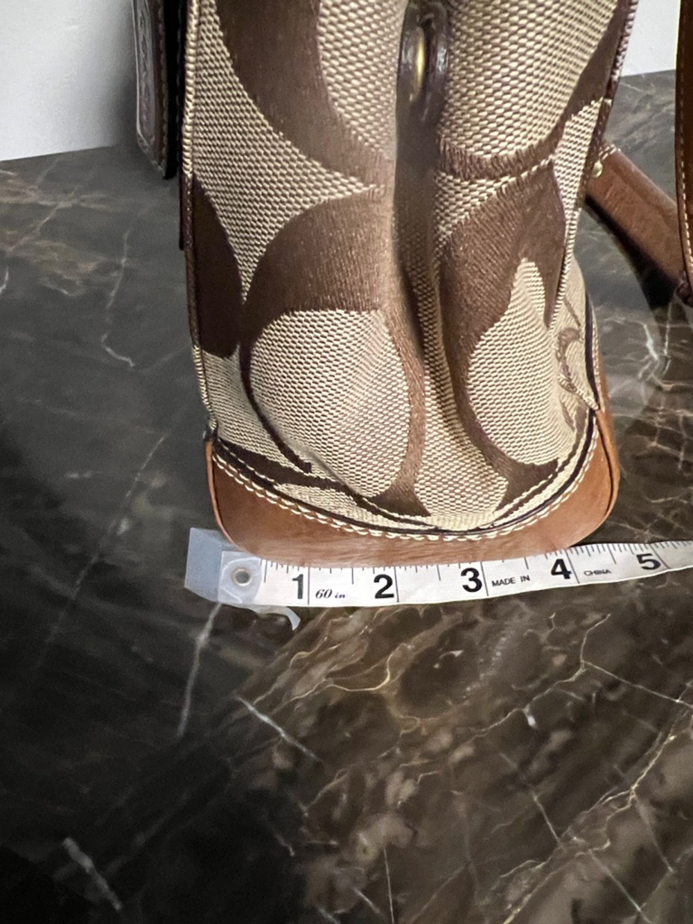 Coach Hamptons Signature Stripe Carryall bag iconic C jacquard Y2K 2007 11071 - Picture 14 of 16